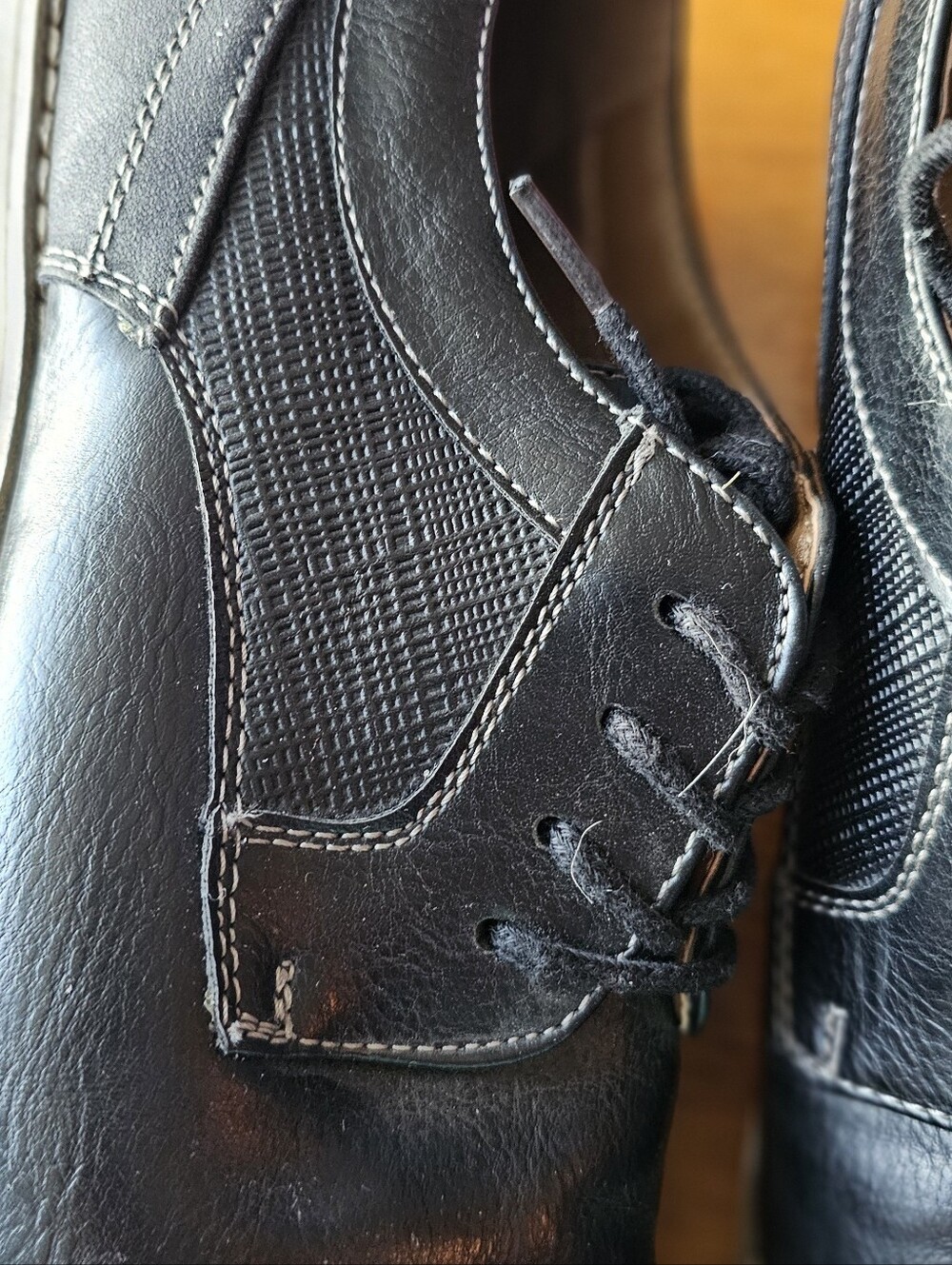 2 pr Bundle Shoes Men's Apt. 9 Brown & Sonoma Black Dress/work Shoes Sz 9 - Picture 9 of 16